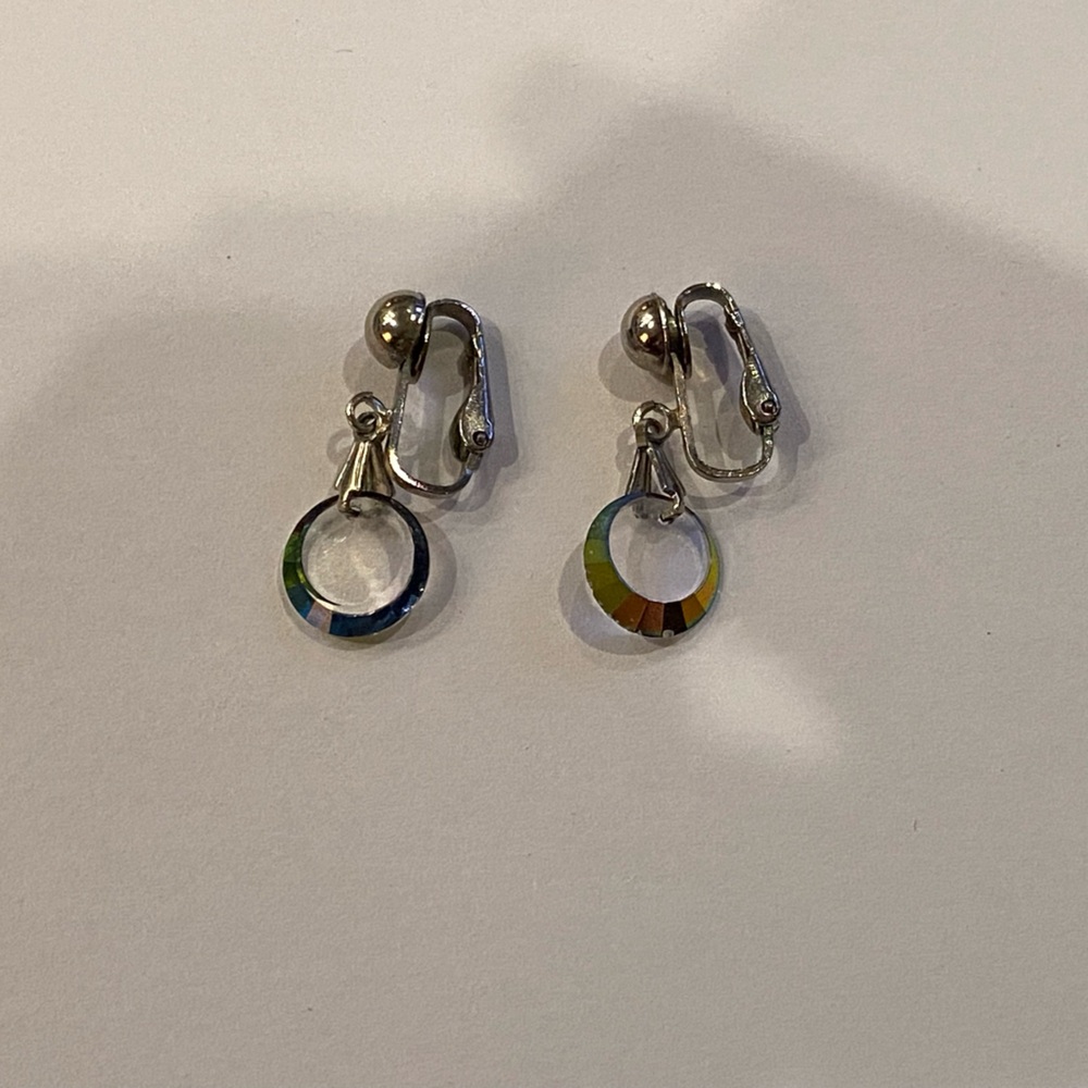 Vintage Crystal Clip-On Earrings